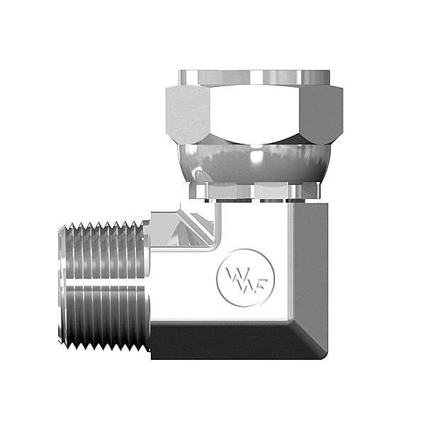 World Wide Fittings Male Pipe to Female JIC Swivel 90 Deg. Elbow 9406X04X04 - main